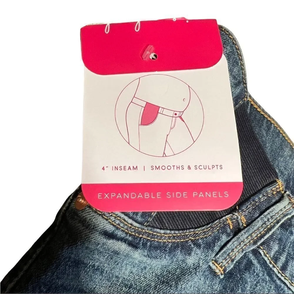 NWT Side Panel Midi Maternity Jean Shorts - Isabel Maternity by Ingrid & Isabel™